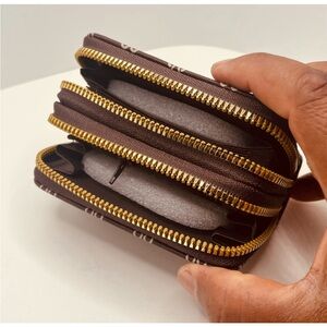 Brown Patterned Women's Wallet